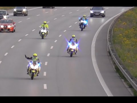 22X Politi Kørsel 1 til Skyderi i Fields på Amager. Set på Køge Bugt Motorvejen.