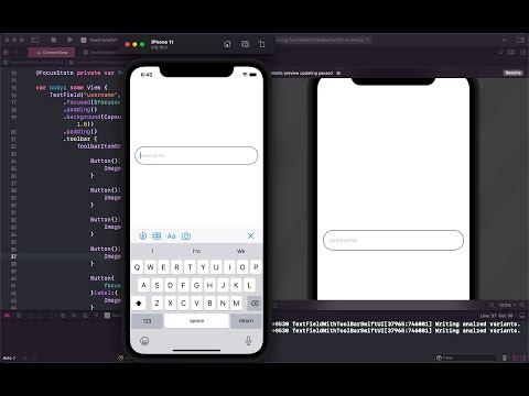 TextField with ToolBar SwiftUI