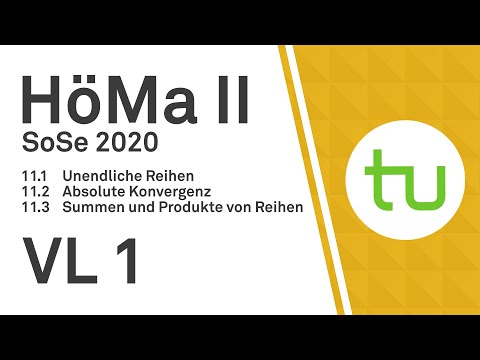 Vorlesung 1 – TU Dortmund, Höhere Mathematik II (BCI/BW/MLW)