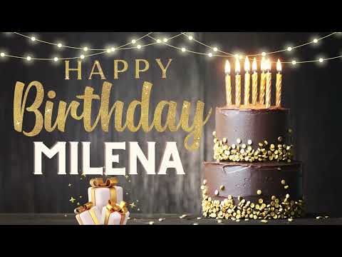 Happy Birthday Milena ✨ Countdown Fireworks Video #happybirthdaymilena