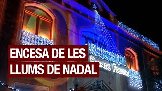 Encesa de llums de Nadal - Mapping a la façana de la Unió de Mas Rampinyo