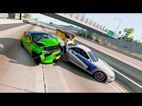 Out of Control Traffic Crashes #1 - BeamNG Drive
