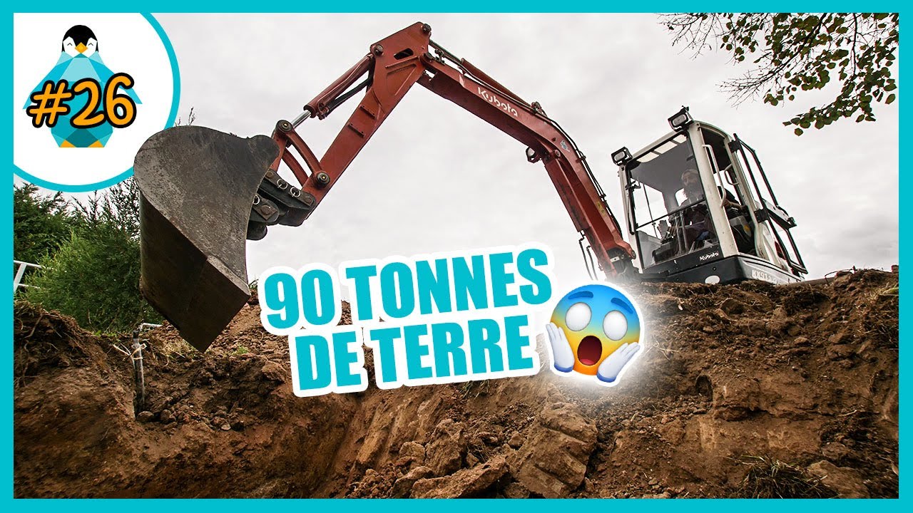 Débutants à la mini-pelle : on creuse une énorme tranchée pour nos VRD ! - LPMDP S2 #26