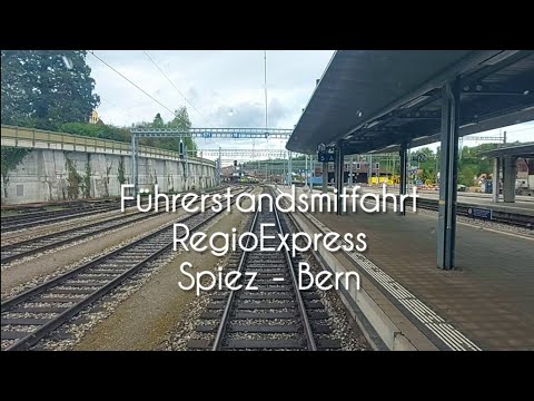 Cab ride on the InterRegio from Spiez to Bern in a BLS RABe 528.