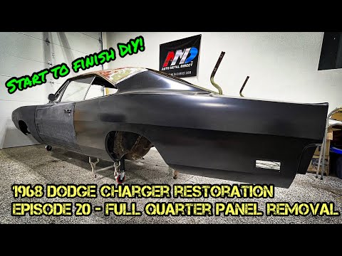 1968 Dodge Charger Restoration - Episode 20 - Full Quarter Panel Removal