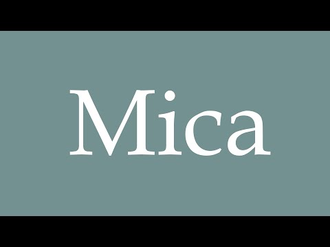 How to Pronounce ''Mica'' Correctly in French