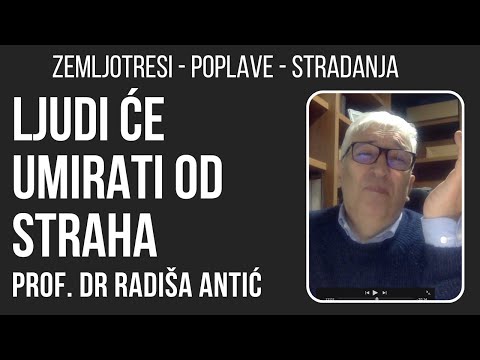 Ljudi će umirati od straha - prof. dr Radiša Antić