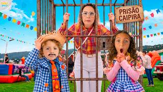 BELLA E LUCCA NA FESTA JUNINA DA ESCOLA... OLHA O QUE ACONTECEU! - FAMÍLIA BELLA E LUCCA SHOW
