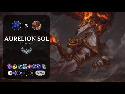 Aurelion Sol Mid vs Taliyah - KR Challenger Patch 14.5