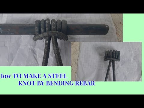 HOW TO MAKE A STEEL KNOT BY BENDING REBAR WITHOUT HEATING