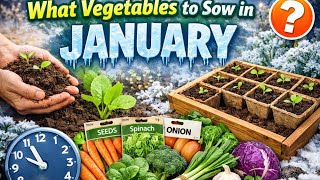 🎥 ✅ 🥕 What Vegetables to Sow in January 🌱 | Early Crops for a Head Start |