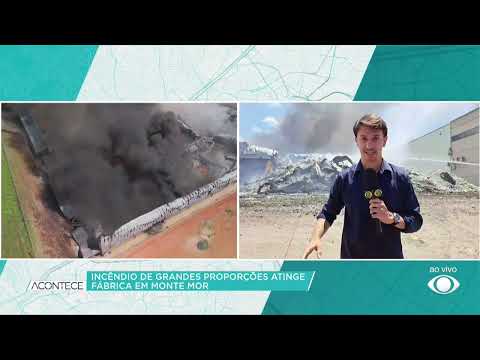 Incêndio atinge fábrica de produtos para pets em Monte Mor