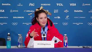 Gu Ailing apologizes for being late to press conference after learning grandmother passed｜Olympics