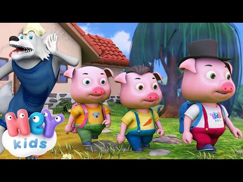 Tre Små Grisar saga 🐺 Sagor för Barn på Svenska | HeyKids