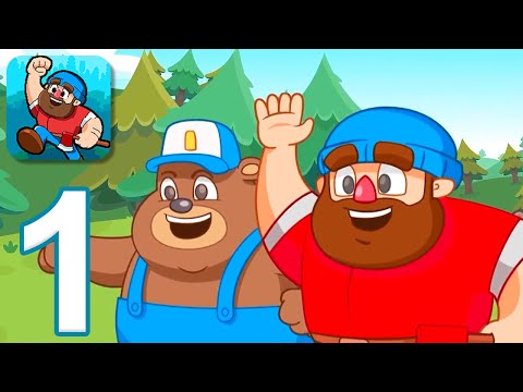 Timberman: The Big Adventure - Gameplay Walkthrough Part 1 - Tutorial: World 1 & Boss (iOS, Android) - YouTube