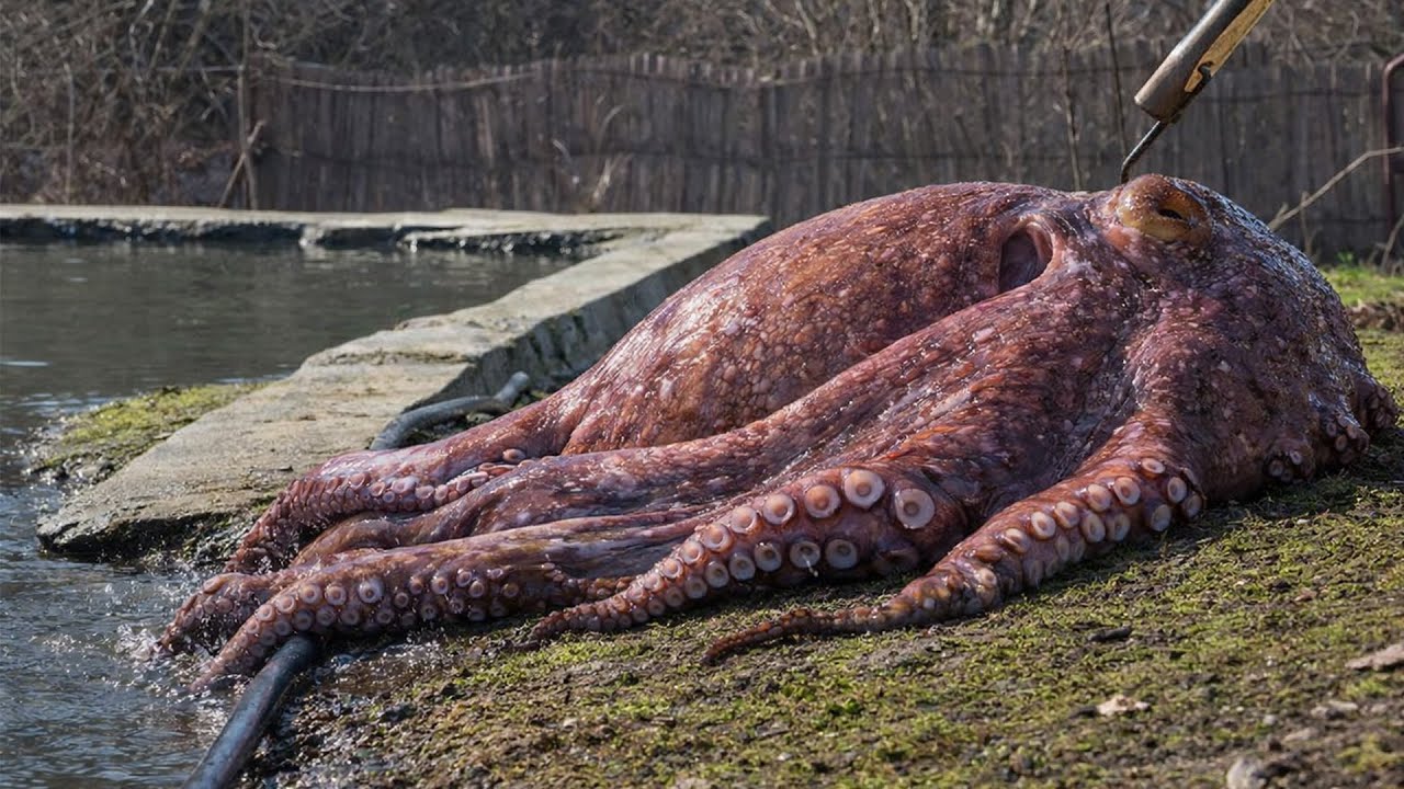 Huge Octopus Cooked in a Giant Tandoor | Village Style Cooking