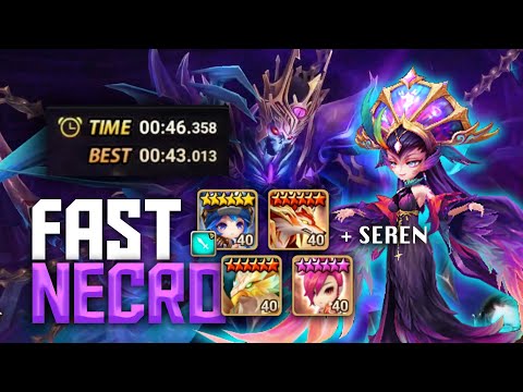 NEW SEREN 2A 0:45 Necro Abyss Hard Speed Team? - Summoners War