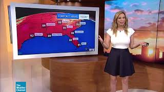 Stephanie Abrams Weather Channel Girl Workin Tight Skimpy Dress