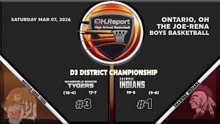 #3 Mansfield Senior (18-7) vs #1 Lima Shawnee (19-6) - Boys Hoops D3 District Championship