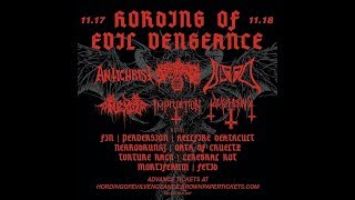 Oath of Cruelty -  Hording of Evil Vengeance, Seattle, Columbia City Theater 17.11.2017