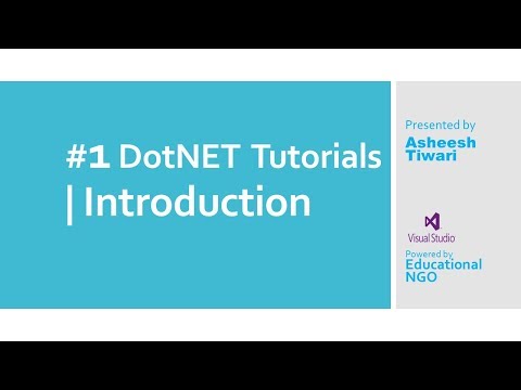 #1 DotNET Tutorials | Introduction