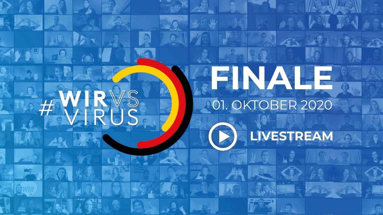 #WeVsVirus Finale with Demo Day and Federal Government on October 1st, 2020.