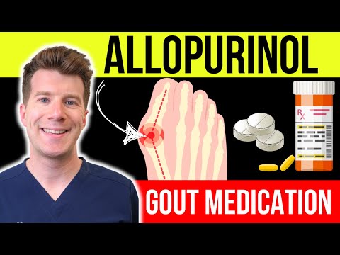 ALLOPURINOL (Zyloric / Zyloprim) for GOUT | Common doses, side effects [Educational video]