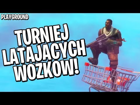 WALKI LATAJĄCYCH WÓZKÓW NA POMPY! (Fortnite: Playground)