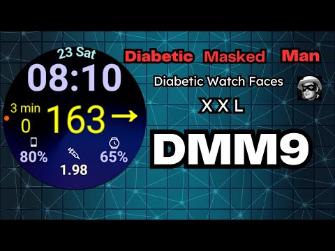 DMM9 Diabetic Watch Face XXL