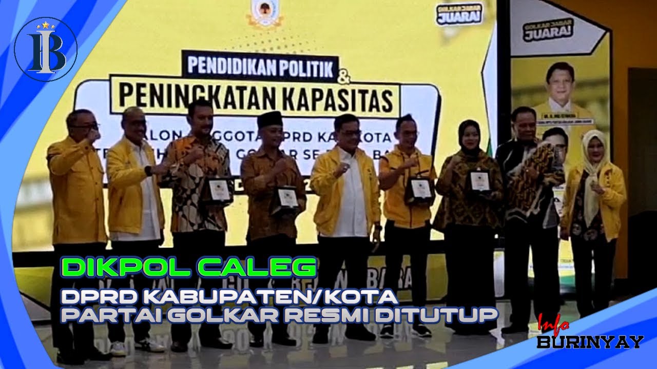 Dikpol Caleg DPRD Kabupaten/Kota Partai Golkar Resmi Ditutup