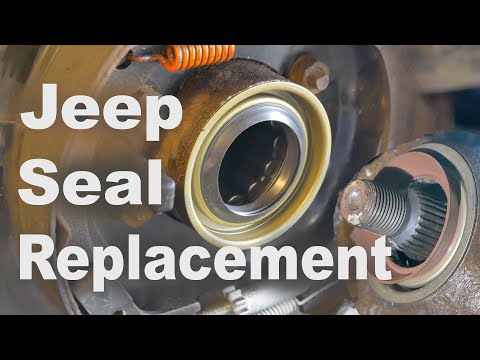 Jeep Liberty Rear Axle and Pinion Seal Replacement - AMSOIL Severe Gear 75W-140 Synthetic Gear Lube