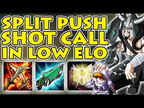 Smurfing as AP Tryndamere in Silver Elo - Split Pushing, Shot Call, Macro [Patch 7.20]