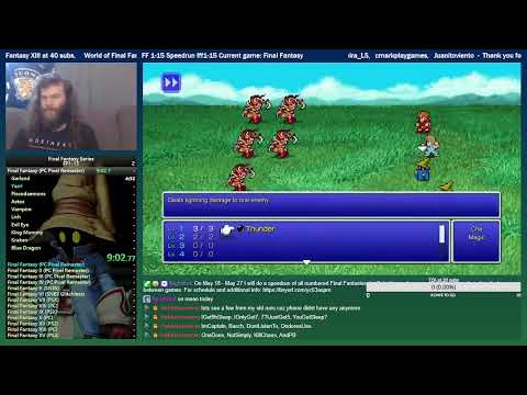 Final Fantasy 1-15 Speedrun Part 1 (FF1-3)