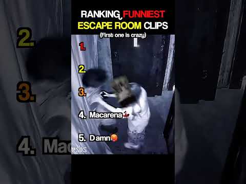 Ranking Funniest Escape Room Clips😂 #shorts