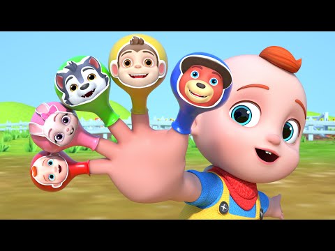 Dedos amigos, ¿dónde están | Familia de dedos (Versión amigo) | Bebé Leo - Canciones Para Niños