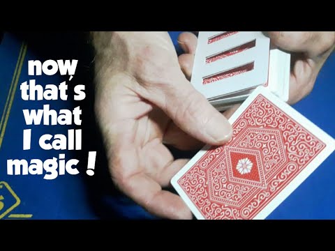 1 of the greatest VISUAL gimmick card tricks/card cage by hideki tani