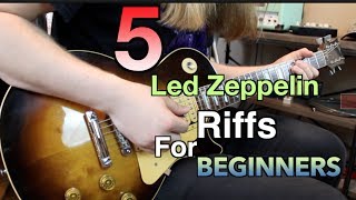 5 Led Zeppelin Riffs Perfect For Beginners ( With Tabs)