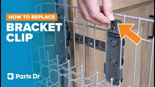 GE Dishwasher Bracket Clip Replacement | Clip for Upper Dish Rack | Part WD12X10430