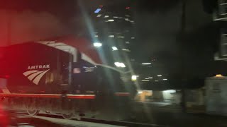 *RARE* phase 7 Amtrak P42 196 Alc-42 347 trailing and rolls though vineyard crossing