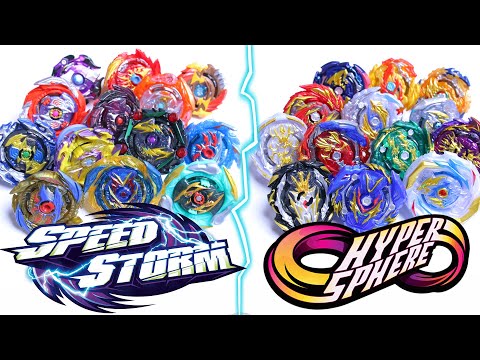 Hasbro Beyblade Marathon *HYPERSPHERE vs SPEED STORM* Beyblade Burst Rise vs Beyblade Burst Surge
