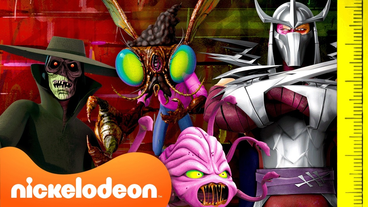 TMNT | Ranking penjahat TMNT berdasarkan tinggi! 📏 TMNT (2012) | Nickelodeon Bahasa