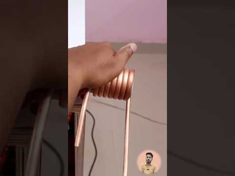 Building an induction heater using some basic electronic components and copper tube. #shorts #diy