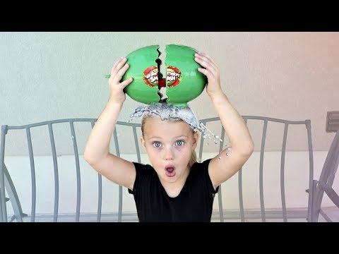 EXPLODING Watermelon Smash Toy Challenge!