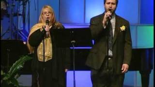 Dustin Jones and Caroline Anderson sings at grandfather's Memorial service