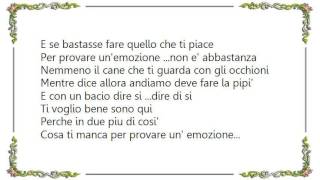 Cattivi Pensieri - Emozione Lyrics