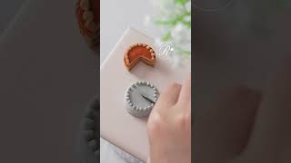【粘土】キャラメルケーキ🧡【ミニチュアスイーツ】#shorts #clayart #miniature #clay #polymerclaytutorial