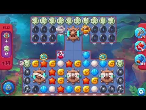 Fishdom 6732 Hard Level - 14 moves - NO BooSTERS