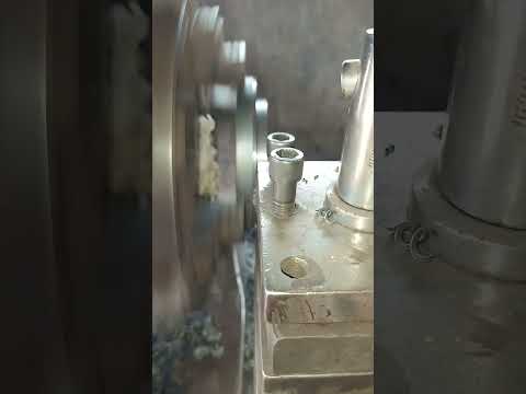 Pintle motor Flange -M #machine #lathe #turningmachine #engineering