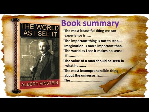 The world as I see it - Book summary