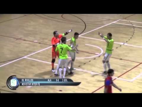 Gol de Rivillos (0-6) en el Levante UD DM - Movistar Inter